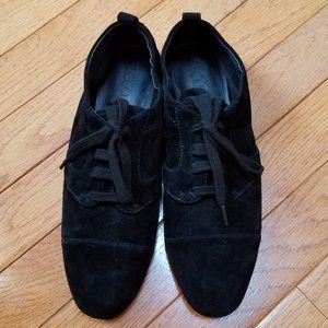 LOGO Kirsten Oxford Black Lace up flats